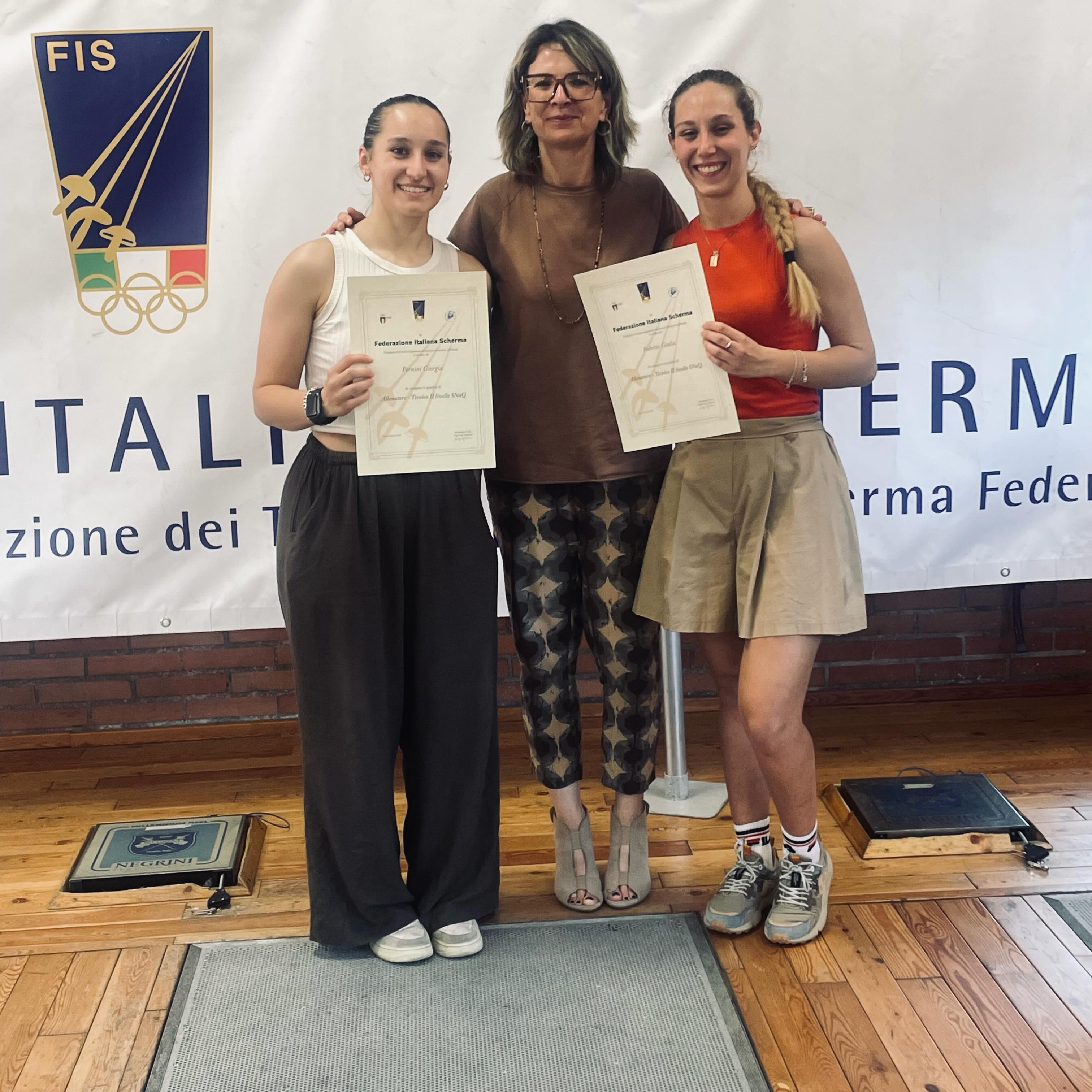 Giorgia e Giulia tecniche nazionali di II livello