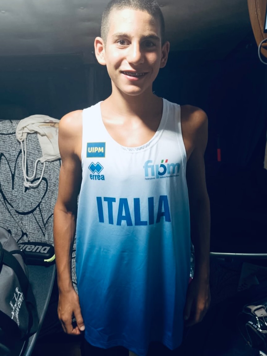 Simone Filippi agli Europei Under 15 di pentathlon